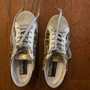 Golden Goose Leopard Pony and silver details